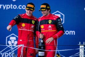 Sainz says he's still on 'equal terms' with Leclerc