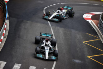 Formel 1 - Mercedes-AMG Petronas Motorsport, Großer Preis von Monaco 2022. George Russell Lewis Hamilton
Formula One - Mercedes-AMG Petronas Motorsport, 2022 Monaco GP. George Russell Lewis Hamilton