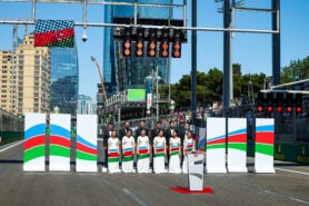 F1 Startaufstellung 2023 Grand Prix von Aserbaidschan in Baku