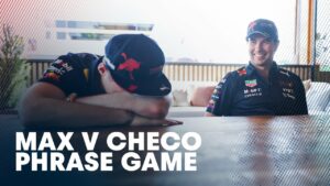 Dutch v Spanish | Verstappen & Perez Play The Phrase Game