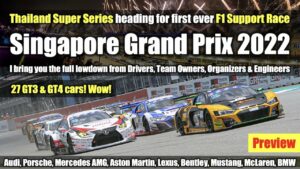 2022 Singapore F1 GP: Thailand Super Series Support Race