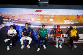 DRIVER GROUP 1: Yuki Tsunoda (AlphaTauri), Lance Stroll (Aston Martin), Carlos Sainz (Ferrari), Lando Norris (McLaren), Alex Albon (Williams)