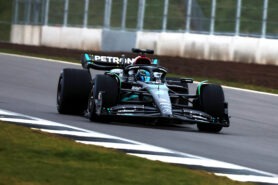 2023 Mercedes W14 Track action