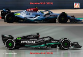2023 Mercedes W14 F1 car launch photos