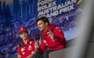 Leclerc's sarcastic remark causes heated exchange with Sainz in media 'pen'