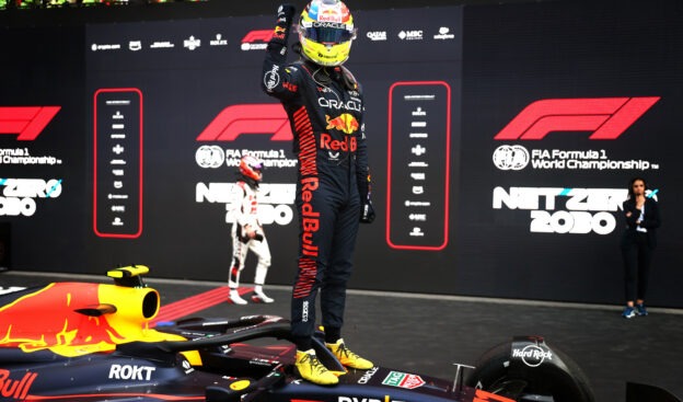 Red Bull teammates battle it out in Azerbaijan F1 Grand Prix "thriller" 1 Red Bull teammates battle it out in Azerbaijan F1 Grand Prix "thriller"