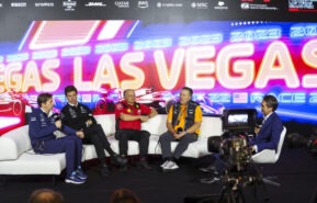 F1 Team Bossin lehdistötilaisuus 2023 Las Vegas F1 GP