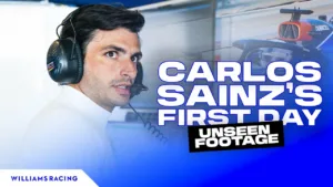 Sainz's First Day at the Office at Williams
