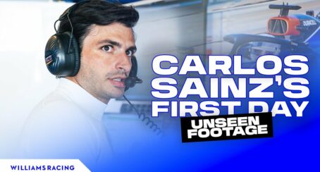 El primer día de Sainz en la oficina de Williams