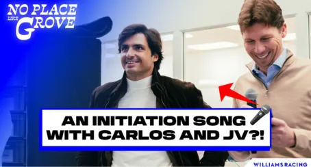 El primer día de Sainz en la oficina de Williams