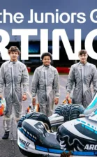 Antonelli and Mercedes' Junior Drivers Karting in the wet