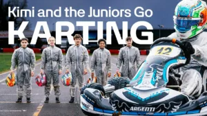 Antonelli and Mercedes' Junior Drivers Karting in the wet