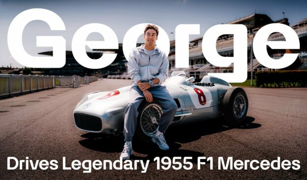 George Russell Drives Mercedes W196 at Silverstone!