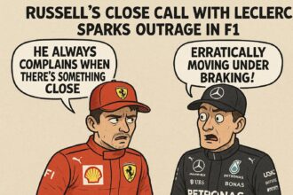 Russell's Close Call with Leclerc Sparks Outrage in F1